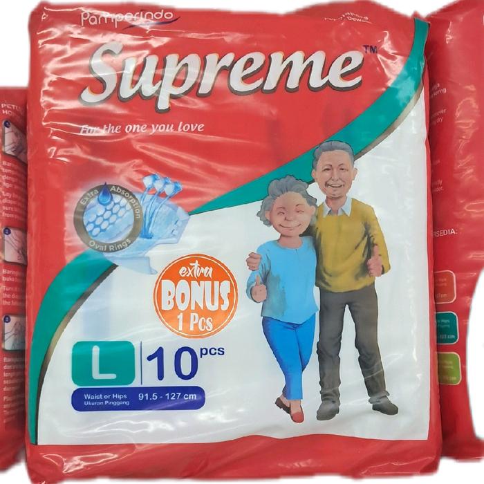 PEMPERS DEWASA PAMPERINDO SUPREME UK L ISI 10