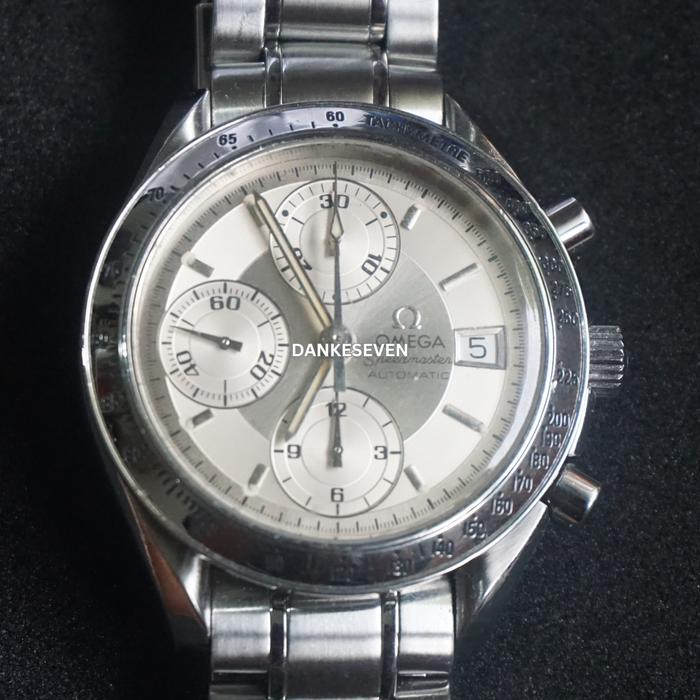 Omega Speedmaster Reduced Automatic Date 3513.30 Silver Dial – Original & Serviced  Men Watches Jam 