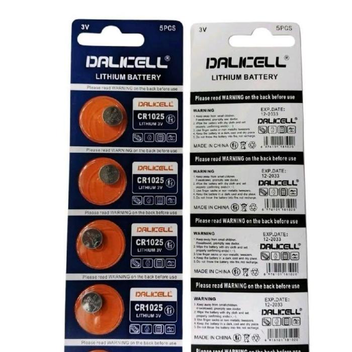 Batrai Kancing CR1025 dalicell original / harga 1lembar alkaline battery