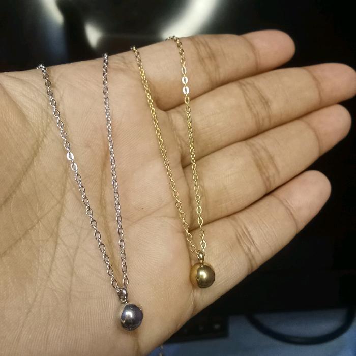 kalung titanium bandul boba