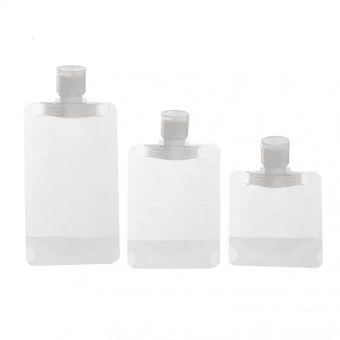 PAK BOTOL REFILL PLASTIK PORTABLE TRAVELING / TRAVEL POUCH TUTUP FLIPTOP