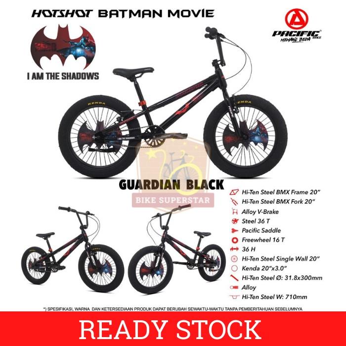(COD) SEPEDA BMX 20 INCH PACIFIC HOTSHOT BATMAN MOVIE BAN JUMBO + GARANSI KASKADA Outdoor Stang