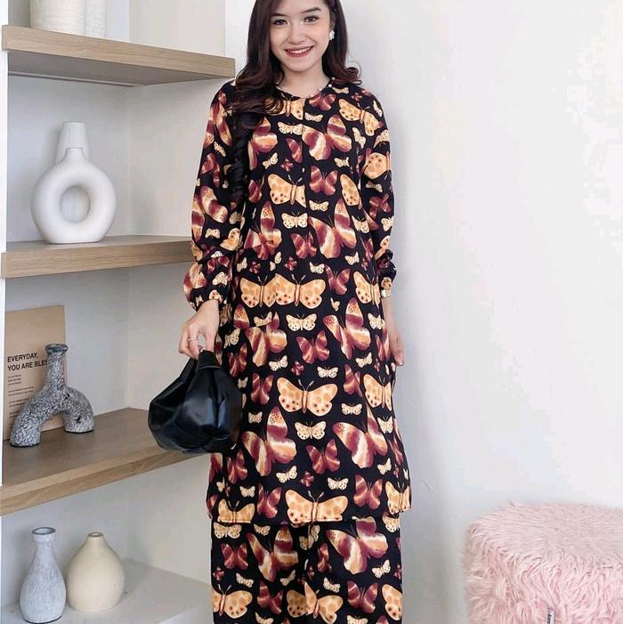 Arumi One Set by HD.id Dailywear Tunik Lebaran 2025 Jumbo