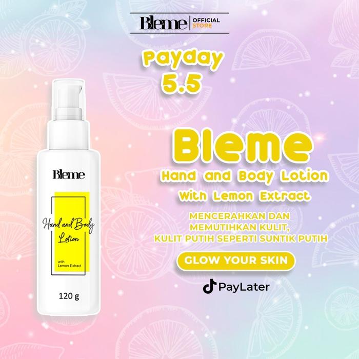 Bleme Memutihkan Body Lotion Pemutih Tubuh Instan Permanen With Lemon Extract 120gr