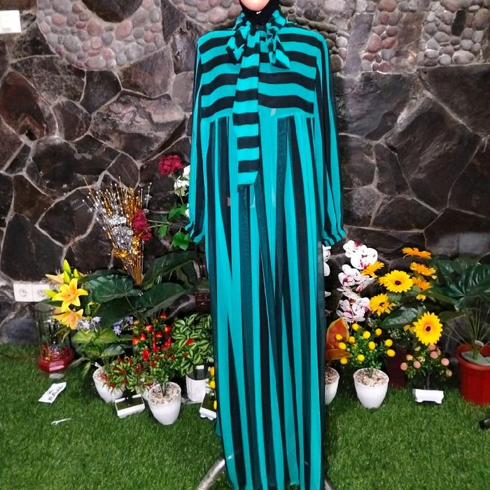 gamis daily garis 2 warna