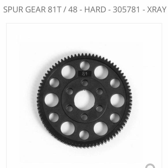 305781 Xray offset spur gear 81T /48P Hard