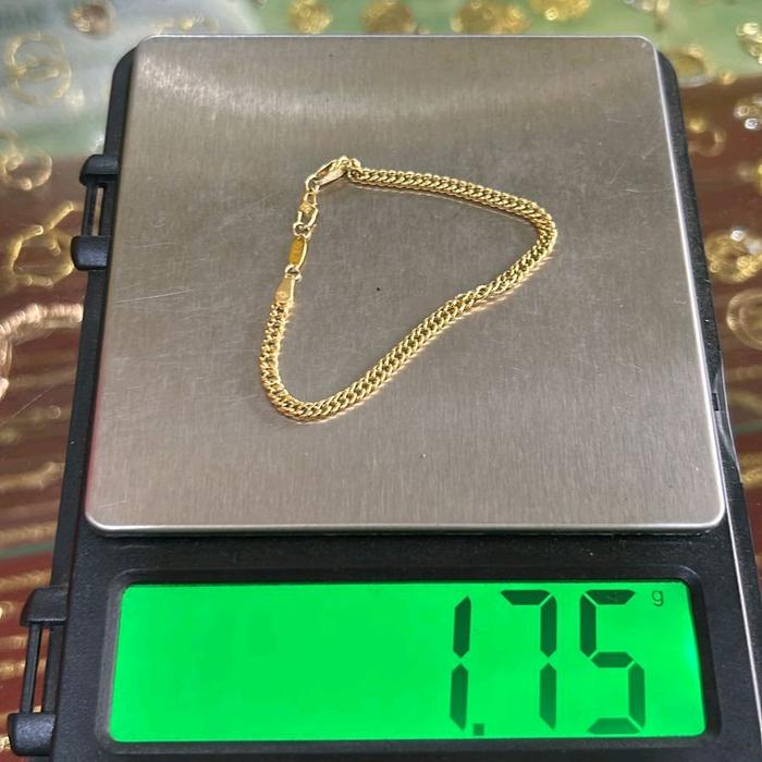 gelang emas 22k kadar 700