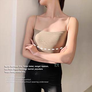 Tanktop Lengan 1 Tali Spaghetti Untuk Wanita Dewasa Tank Top Polos Bahan Cotton Streach Atasan Impor