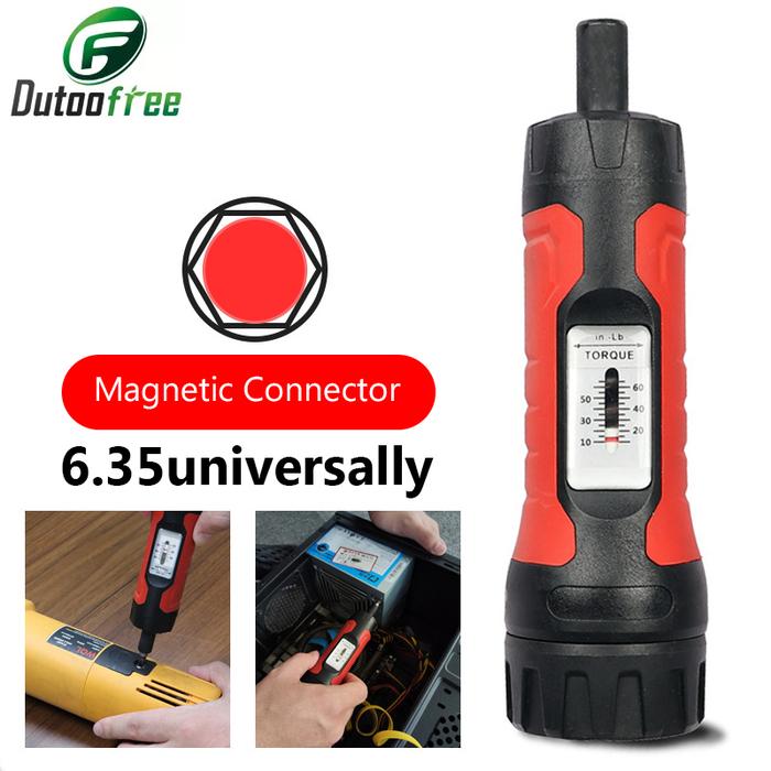 Portable Preset Torque Screwdriver Adjustable Torque Range Professional Torque Wrench 1/4” Drive Tor