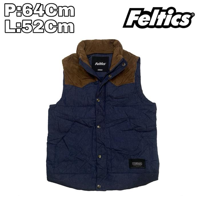V149 Vest Bulang Outdoor Casual Corduroy Feltics Tebal  Rompi Winter Bulu Angsa Musim Dingin Hiking 
