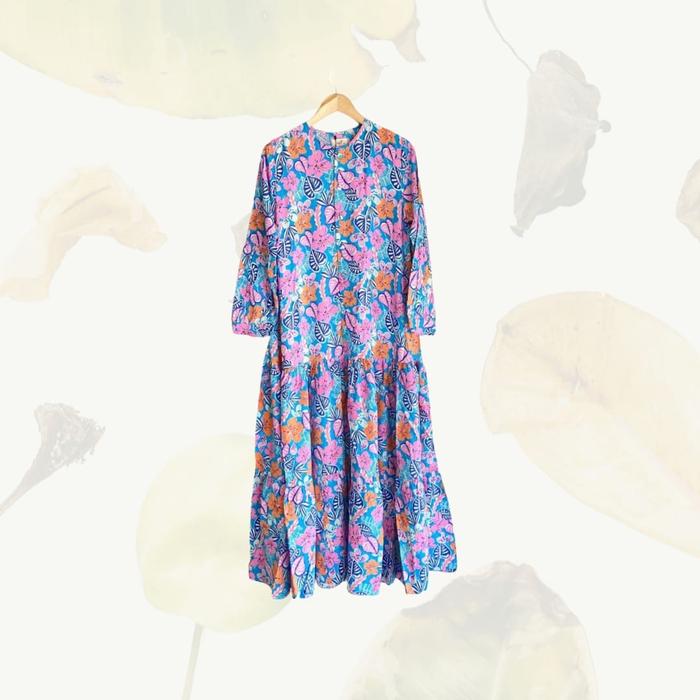 USSY DRESS BY NOVA.CO ( MOTIF BUNGA )