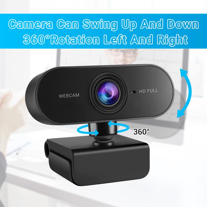 Kamera Web PC Komputer Mini Webcam HD 1080P dengan Mikrofon Kamera