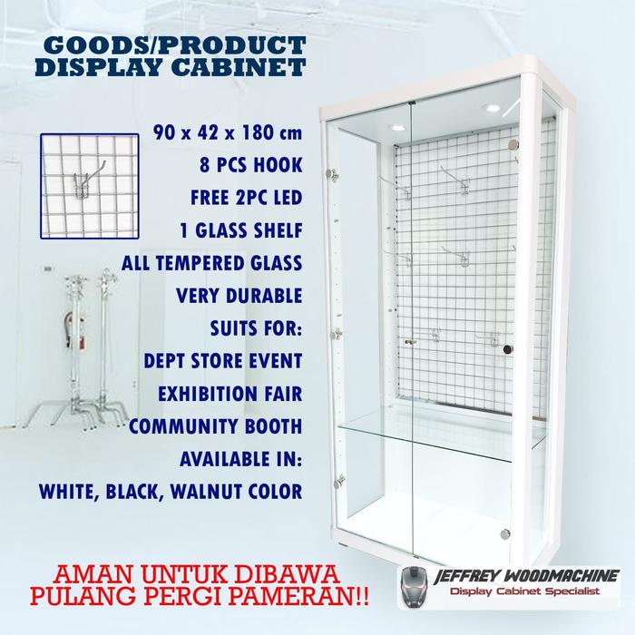 LEMARI RAK PAJANGAN DISPLAY KACA PAJANG PAMERAN EVENT BOOTH FAIR