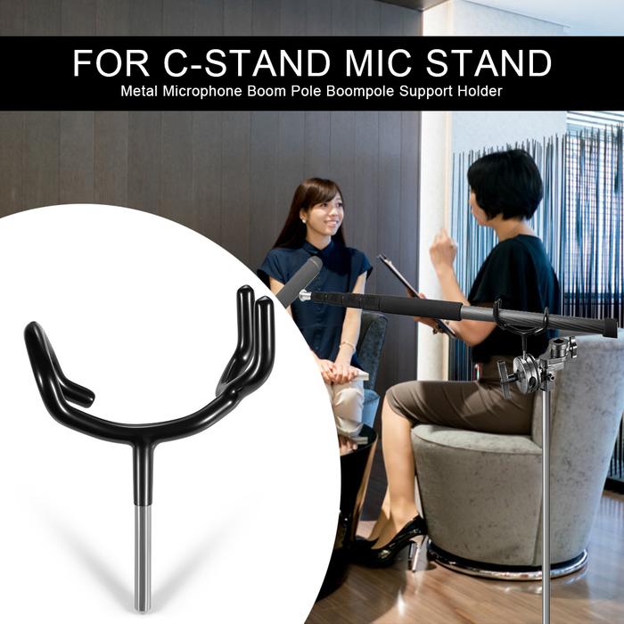 Microphone Holder C-Stand Mic Stand Microphone Boom Pole Holder