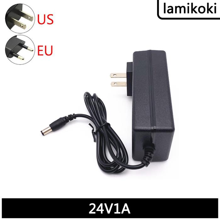 24V 1A Output AC DC Adaptor Regulated DC Switching Power Cord LED