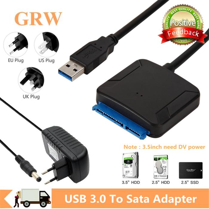 Grwibeou USB 3.0 To SATA 3 Cable Sata To USB Adapter Convert Cables