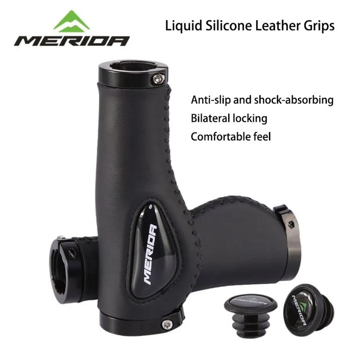 MERIDA Mountain Bike Handlebar Grip Covers Liquid Silicone Foam Shock Absorbing Comfort