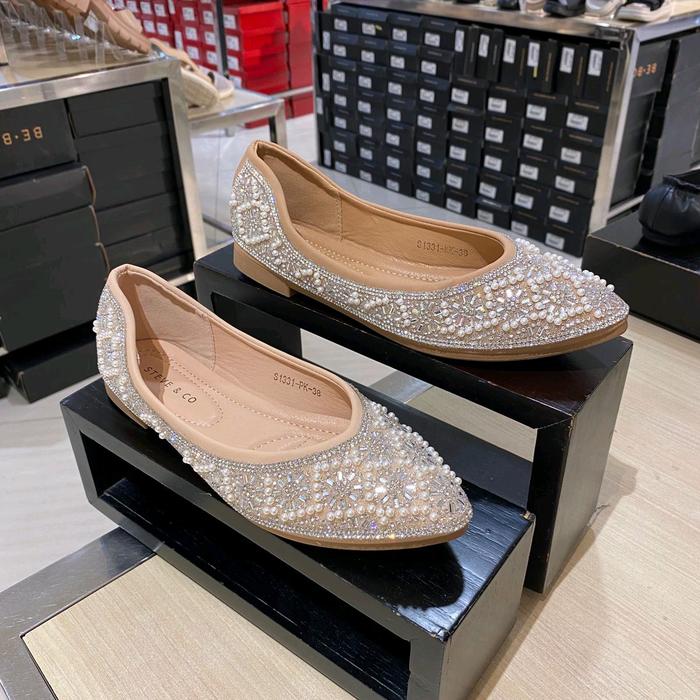 STEVE N CO sepatu wanita flat shoes comfort ringan blink blink mewah