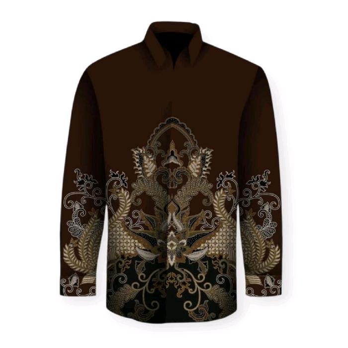 KEMEJA BATIK ERKAPE/KEMEJA KASUAL MOTIF BATIK PRIA/SLIMFIT NON PURING