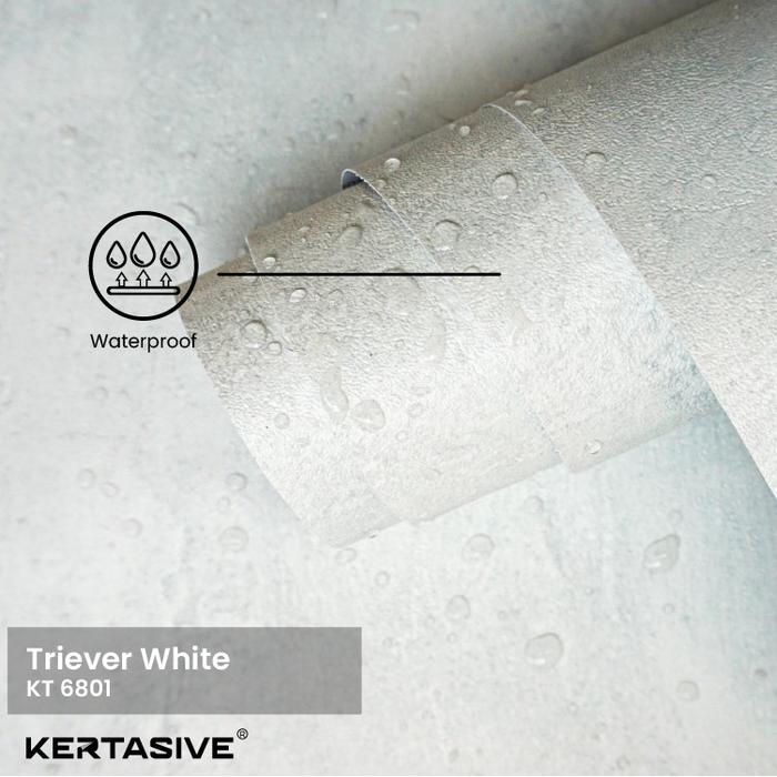 TRIEVER WHITE - KERTASIVE PVC INTERIOR FILM LEBAR 122CM