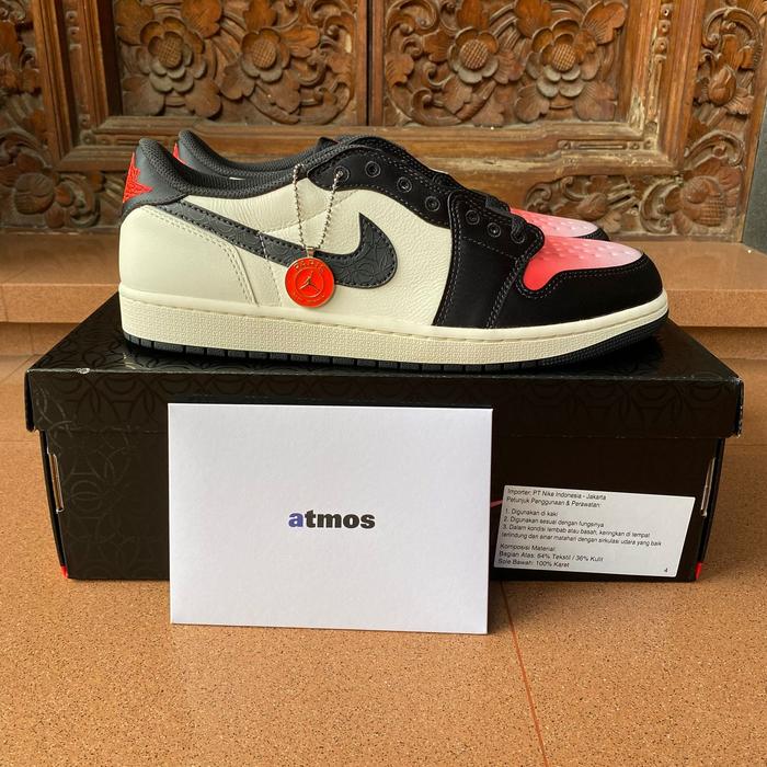 [Ready] Jordan 1 Low OG Sail Pink Oxford X Paris Saint Germain 100% Original