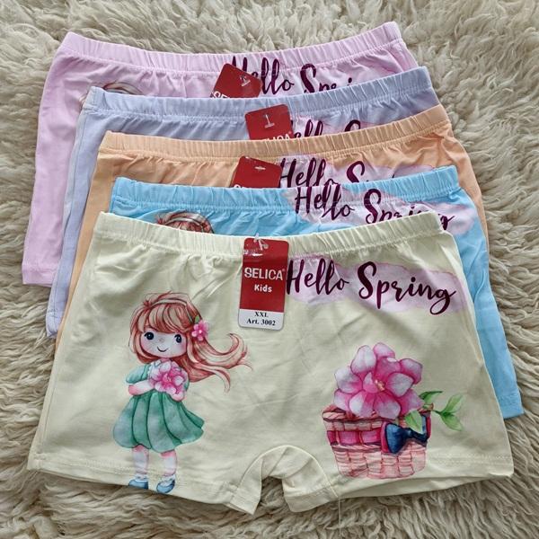 CD / Celana Dalam / Boxer Anak Perempuan Merk Selica KIds 3002 Ukuran XXL
