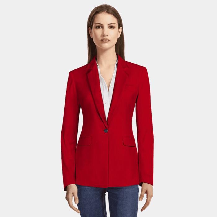 Zara red       woman blazer