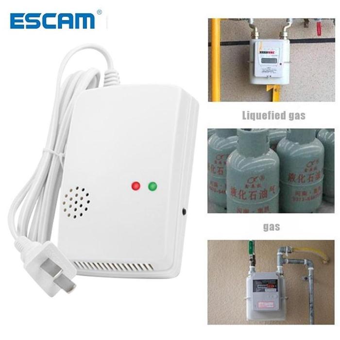 Alarm detektor Gas alami, detektor sensitif Gas alam Sensor detektor