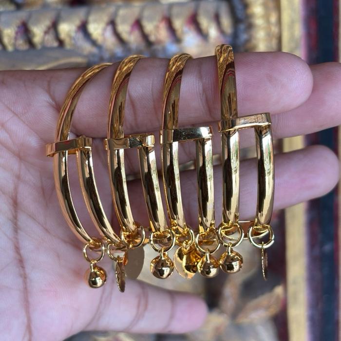 Gelang bayi 3 bulanan premium motif emas 22k