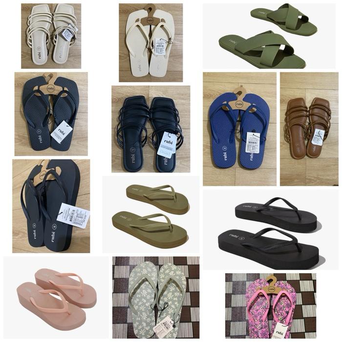 Rubi SALE The Flatform Demi Wedge Flip Flop Sendal Sandal Terlaris