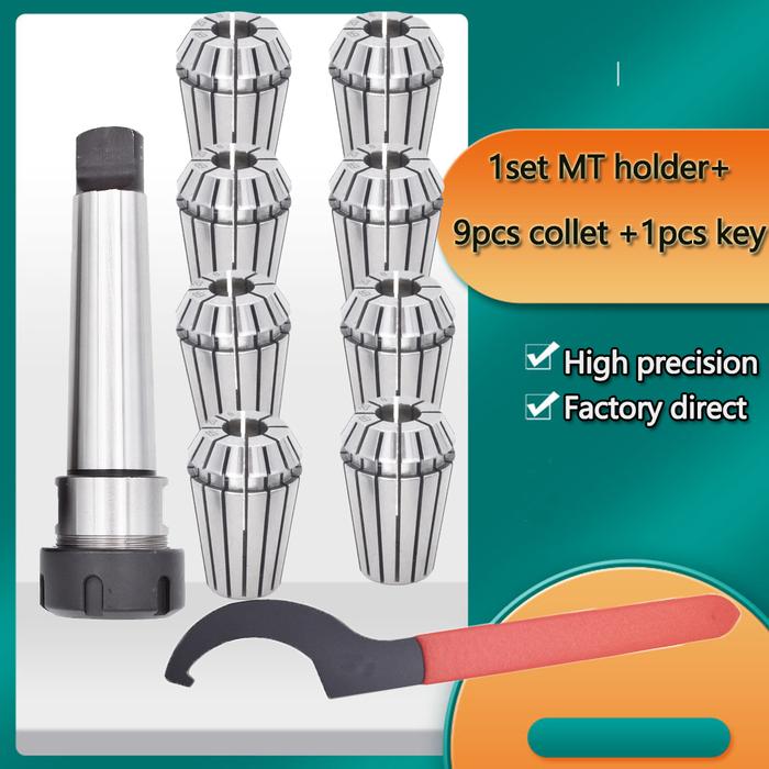1Set MT2 MT3 MT4 Morse Tapper Chuck ER25 Collet Sets With Key Morse