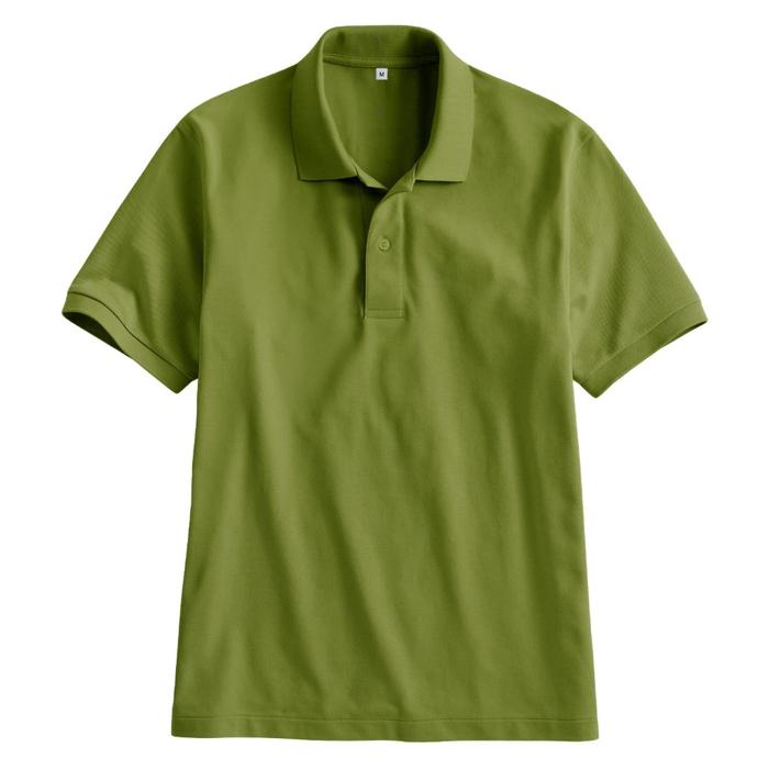 Dunia wangki Polos-Kaos Polo Pria Warna Hijau Lumut Lengan Pendek / Atasan Kaus Polo Hijau lumut