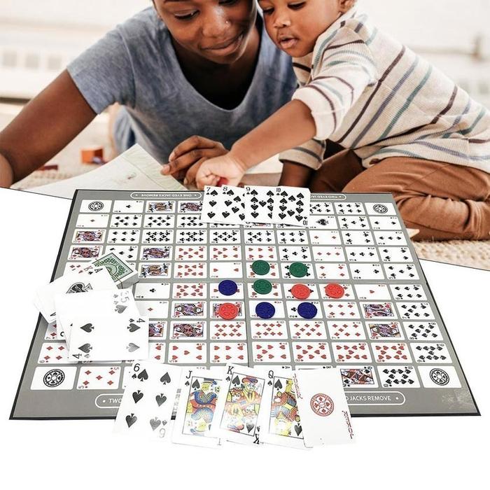 1 Set Sequence Board Game Mainan Board Game Kartu Seru Card Game Strategy Card Games Friends Game Ka