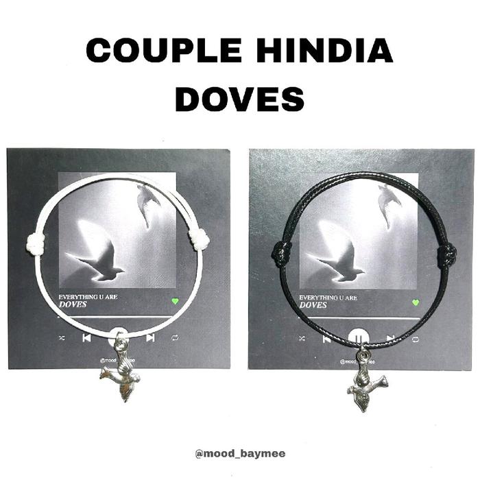 GELANG COUPLE HINDIA DOVES FREE BOX STICKER GELANG HINDIA GELANG COUPLE
