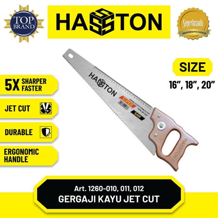 Hasston Gergaji Kayu / Gergaji Belah / Gergaji Potong Pegangan Kayu (1260)
