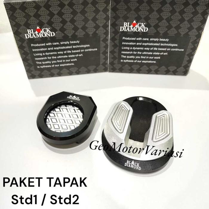 Tutup Cover Tapak Standar Samping + Standar 2 Nmax 2020/2021/2022/2023 / Nmax Old 2015-2019 Paketan