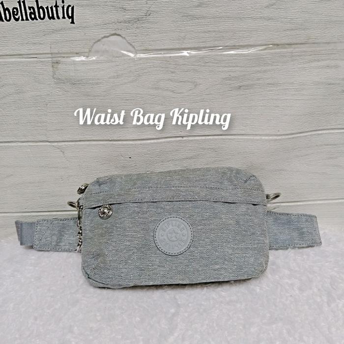 Kipling Waist Bag Abu-abu - Tas Pinggang Serbaguna dengan Desain Sederhana