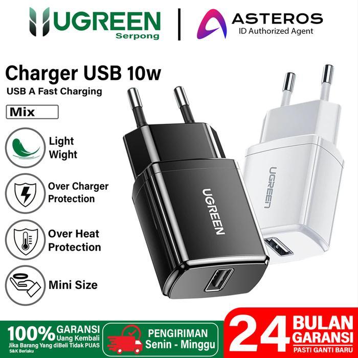 Kepala Charger UGREEN Adaptor Fast Charging USB A 10W Quick Charger
