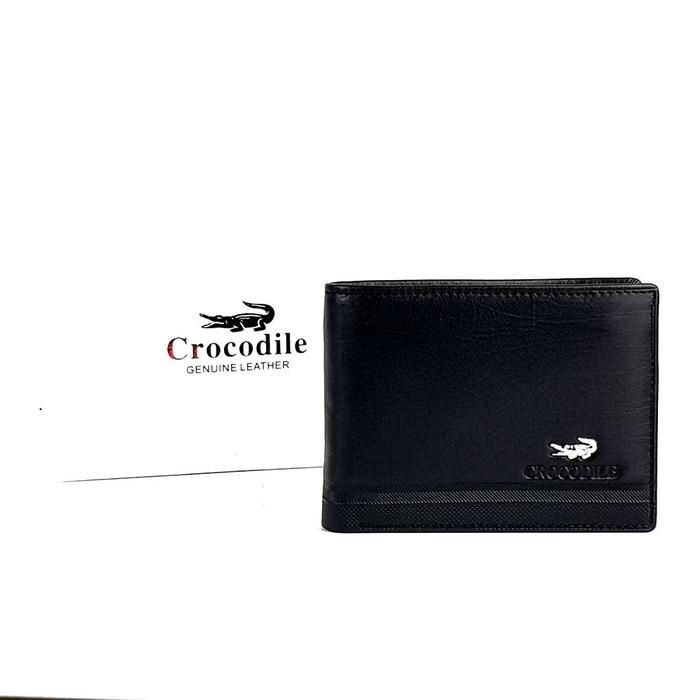 Dompet pria cowok crocodile kulit asli model mini