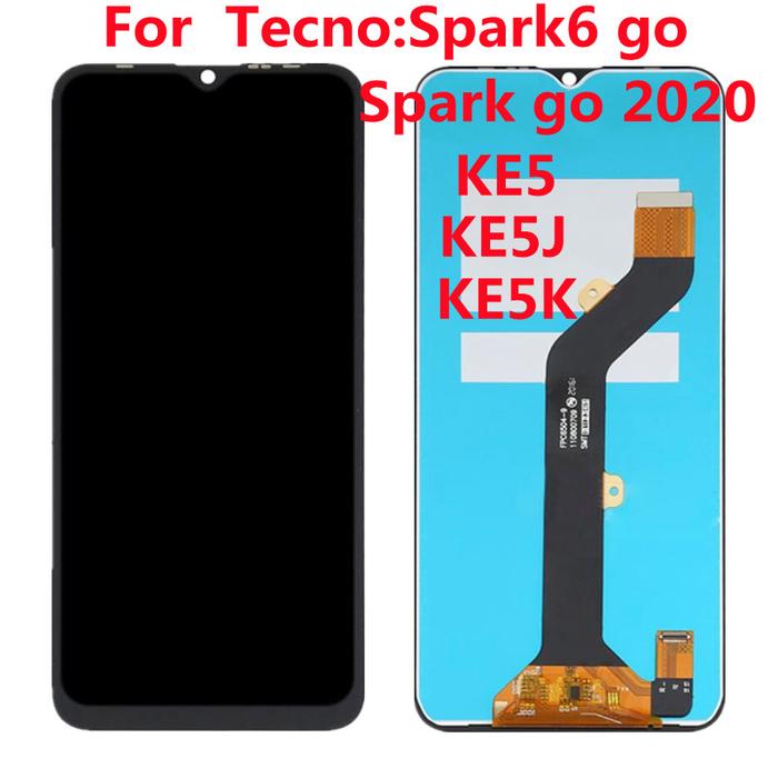 6.52" For Tecno Spark 6 Go Display Spark Go 2020 LCD Touch Screen For