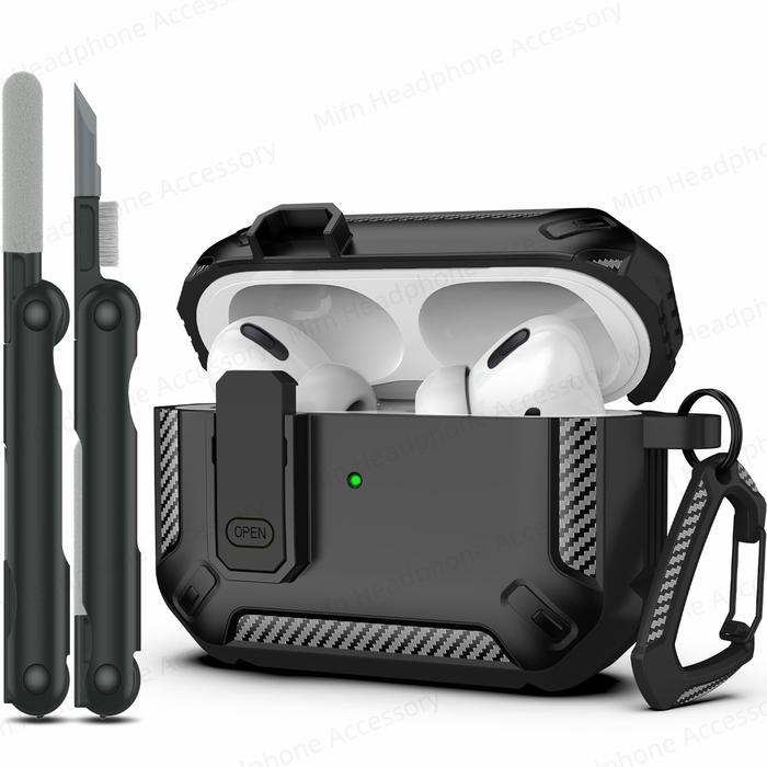 AirPod Pro 2023 switch case with Cleaner Kit Luxury Fall Prevention TPU Protective Cover For AirPod