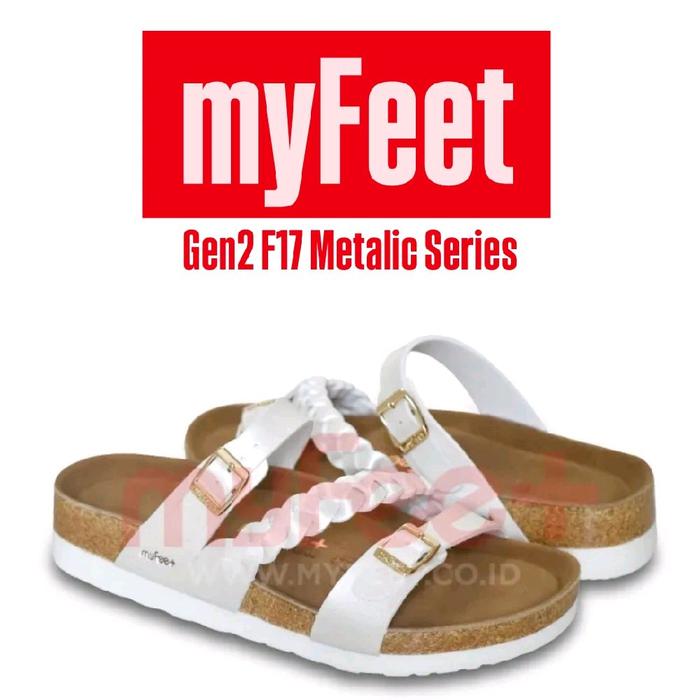 Sandal MYFEET Gen2 F17 Metalic Series Sandal Wanita Baik Untuk Kesehatan