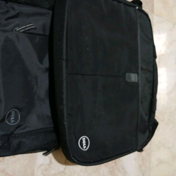 tas ransel dexx hitam plus tas laptop dalamnya baguuus mulus