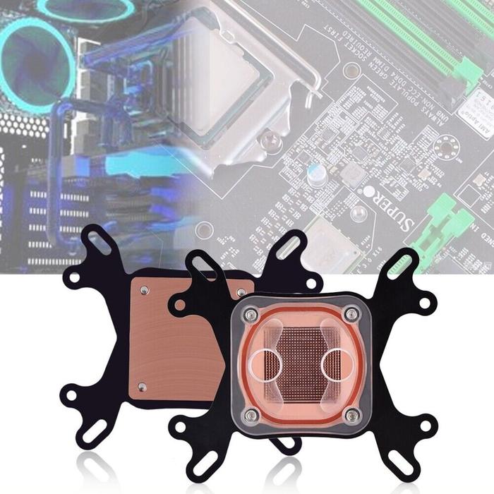For AMD AM2 AM3 Computer CPU Cooler Water Cooling Block Copper Base