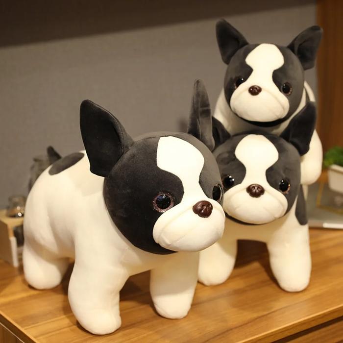 1pc 25cm Cute French Bulldog Plush Doll Stuffed Bulldog Plush Puppy Animal Toys for Soft Throw Pillo