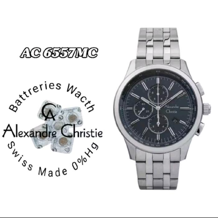 6557MC battrai jam tangan Alexandre Christie battrai pengganti battrai jam original