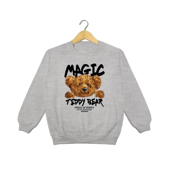 Sweater Crewneck Anak Perempuan 5-15thn BONEKA TEDDY BEAR MAGIC SWITER ANAK TANGGUNG Fashion
