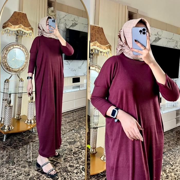 Diamore Grosir - Bianca Knit Dress Premium Pasti Ori