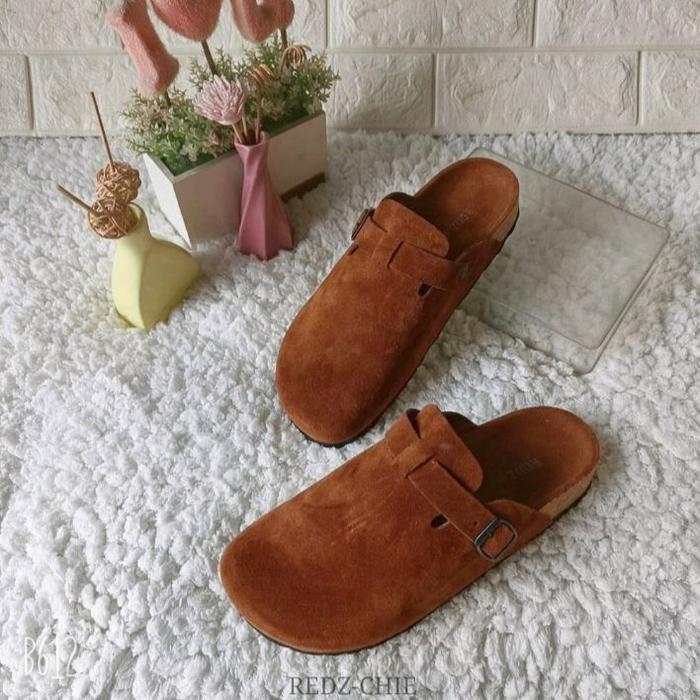RedzChie Sandal Selop Puyuh Pria Wanita // Vinedrip Lokal Nyaman Lembut Tali Fanel Gesper Lock All N