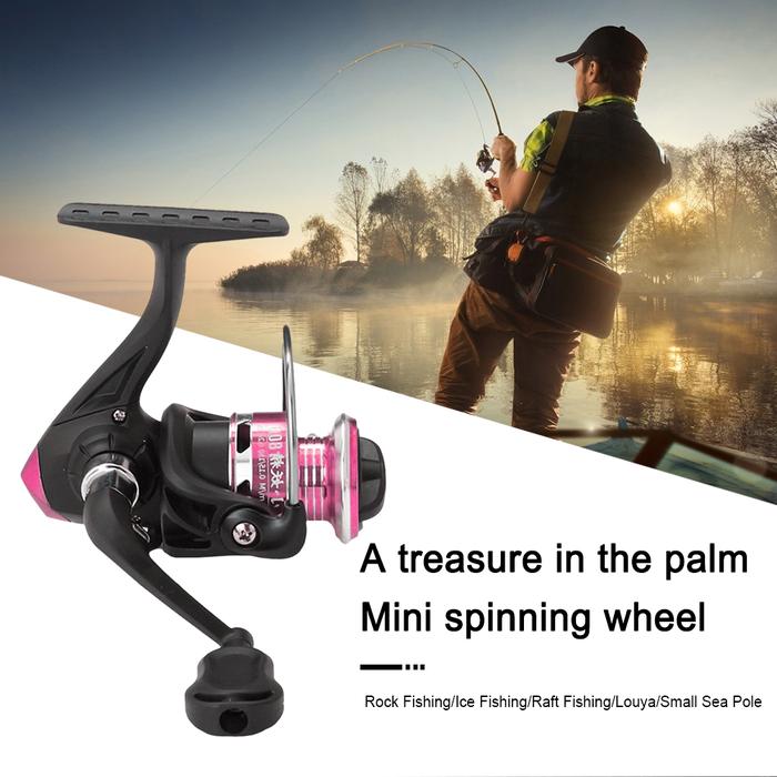 Spinning Reel Mini Casting Reel Folding Crank 5.2/1 High Speed
